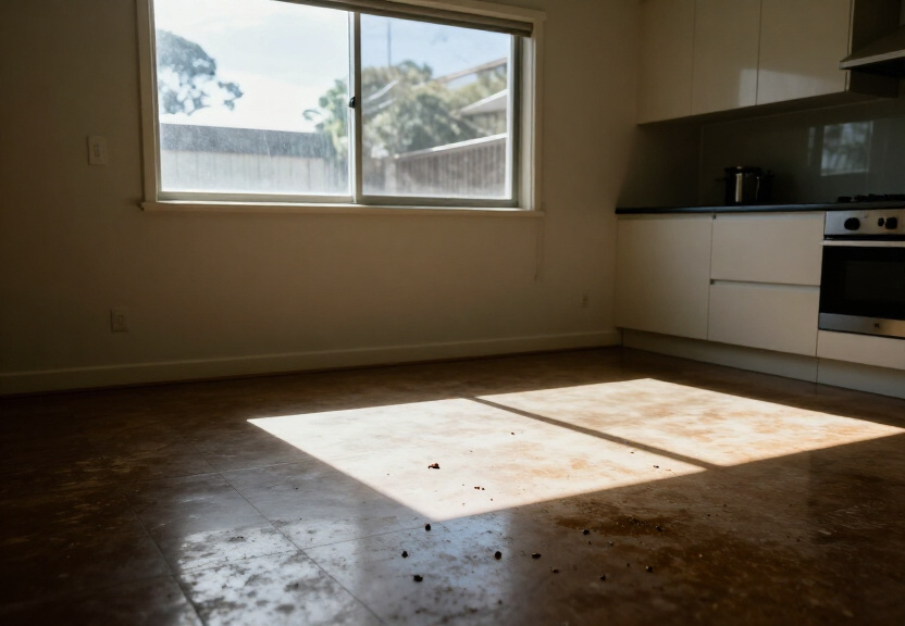 Cockroach infestation in a Fairlight kitchen before treatment